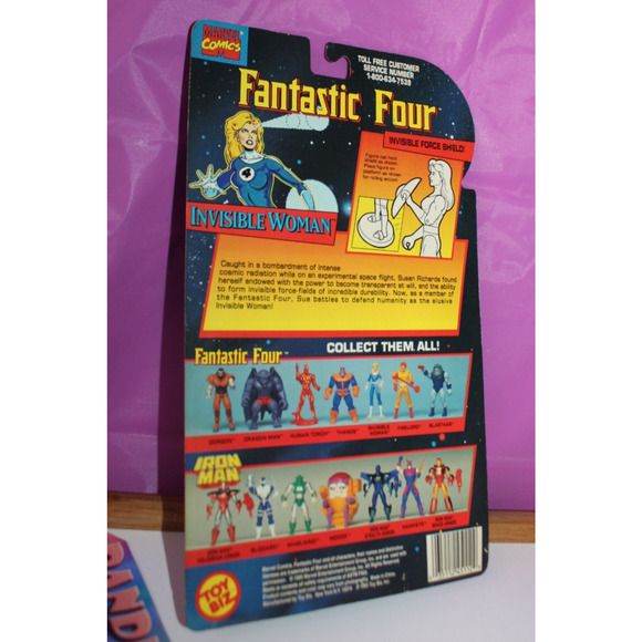 Marvel Comics Fantastic Four Invisible Woman Force Shield + Platform Toy Biz 95 - Picture 5 of 5